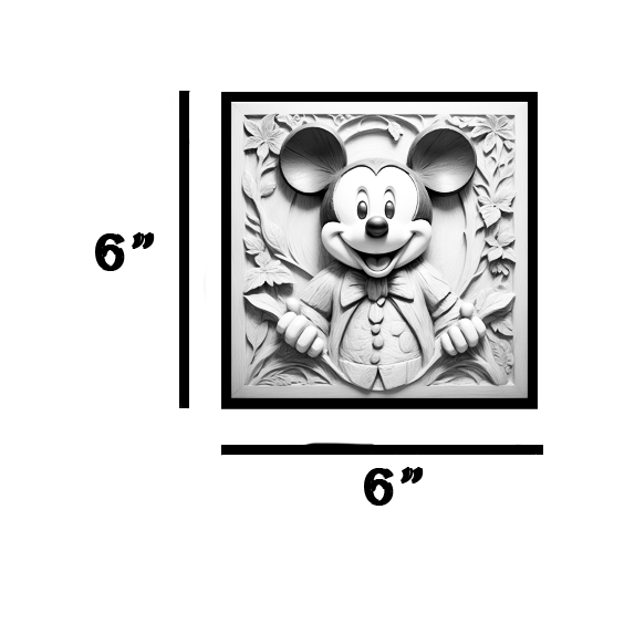 Sir Mickey Mouse Engraved Tile