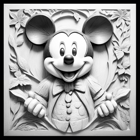 Sir Mickey Mouse Engraved Tile